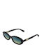 Longchamp Damentaglasses mit Schwarzem Metallischem Rahmen und Schwarzem Verlaufsfarbe Glas LO0795 001