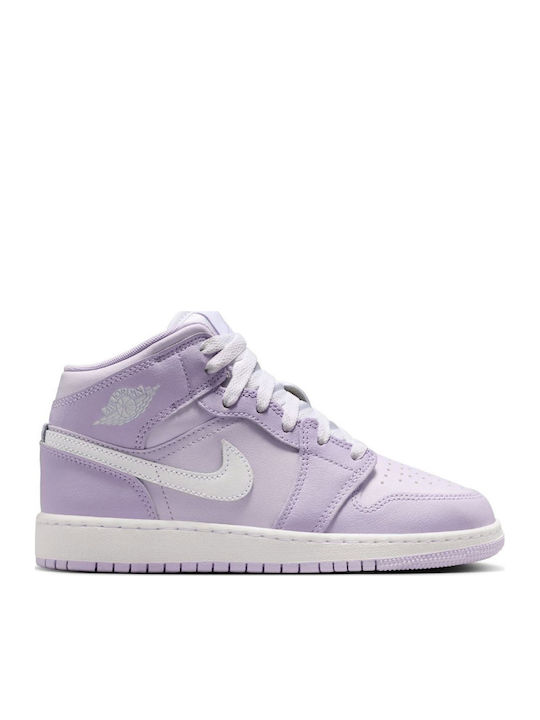 Jordan Air Jordan 1 Mid Παιδικά Sneakers High Μωβ