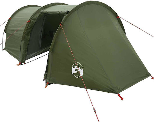 vidaXL Camping Tunnel Mountaineering Tent Green 4 Seasons Waterproof 410x175x105cm