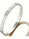 Women's Steel Handcuff Bracelet with Zircon