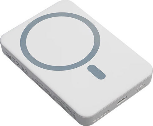XtremeMac XWH-PMS2-13 MagSafe Power Bank 5000mAh 7.5W mit USB-C Ausgangsanschlüsse Weiß