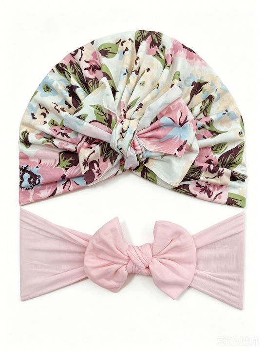 Intimonna Set Baby Headbands In Pink Colour