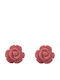 Theodora's Jewellery Stud Earrings Gold Plated Silver Pink Jt-E88335-Pink