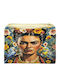 Frauen Kulturbeutel Tasche Fürs Meer Mehrfarbig Mit Frida Kahlo Design Und Handgriff