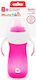 Munchkin Gentle Cup Tall Trainer Εκπαιδευτικό Μπιμπερό Σιλικόνης με Λαβές Ροζ για 9m+ 300ml