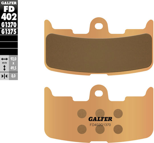 Galfer Brake Pads Kh345 Metallic Sintered Gold Street