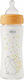 Chicco Glass Baby Bottle Perfect Anti-Colic with Silicone Teat for 0+ Months Orange 240ml