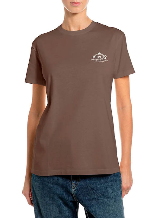 Replay T-Shirt Καφε