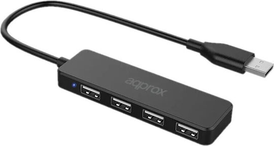 Approx USB 2.0 4 Port Hub with USB-A Connection