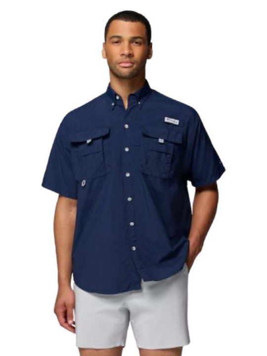 Pfg Bahama Ii Κοντομάνικο Πουκάμισο Collegiate Navy