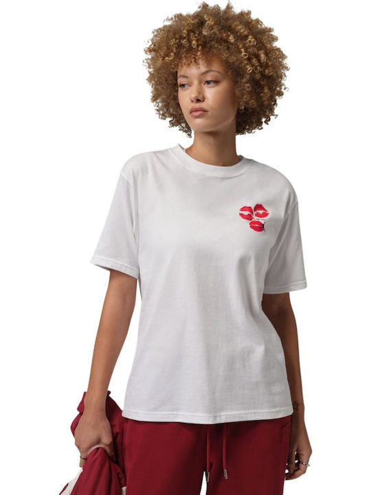 Jordan Damen T-shirt Weiß