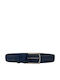 Ανδρική Ζώνη Δερμάτινη Navy Μπλε