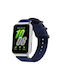 Samsung Galaxy Fit3 Sm-r390 Xdfind Ring Buckle Nylon Canvas Watch Band Midnight Blue