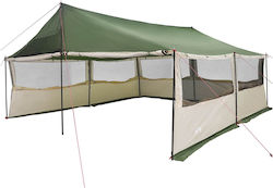 vidaXL Σκηνή Camping Πράσινη 600x400x268εκ.