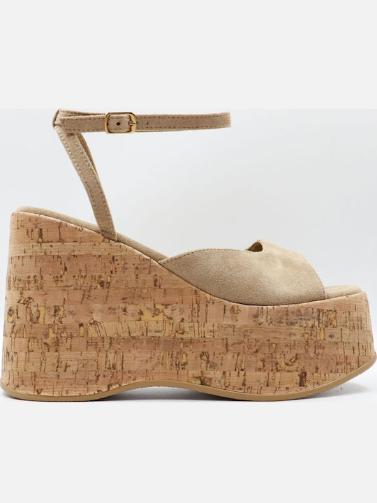 Alta Moda Summer Women's Beige Platforms