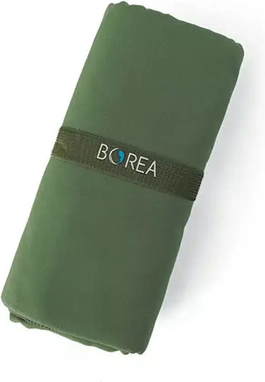Borea Πετσέτα Microfiber Σώματος Χακί 160x80εκ.