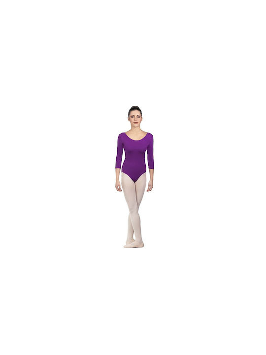 Kapola Κορμάκι Ρυθμικής Μπαλέτου W6000-11 Purple Μωβ