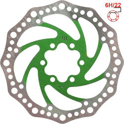 Ewheel Bicycle Disc Brake Rotor 6 Bolt 140mm Green Ewheel Bicycle Disc Brake Rotor 6 Bolt 140mm Green