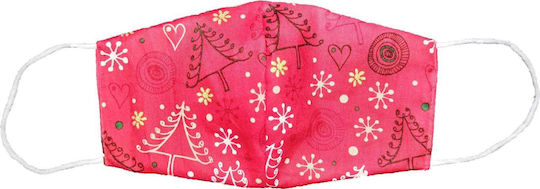 Fabrik Fabric Protective Mask For Kids Red MARK837-145 1 Piece