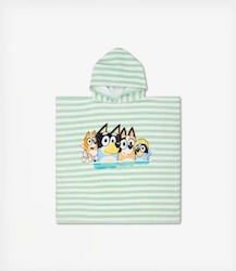Essential Swe-2024se1734 Beach Poncho White/Blue-Bluey 65x65 Beach Poncho