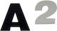Numbers 12cm Aluminum Black Grey White