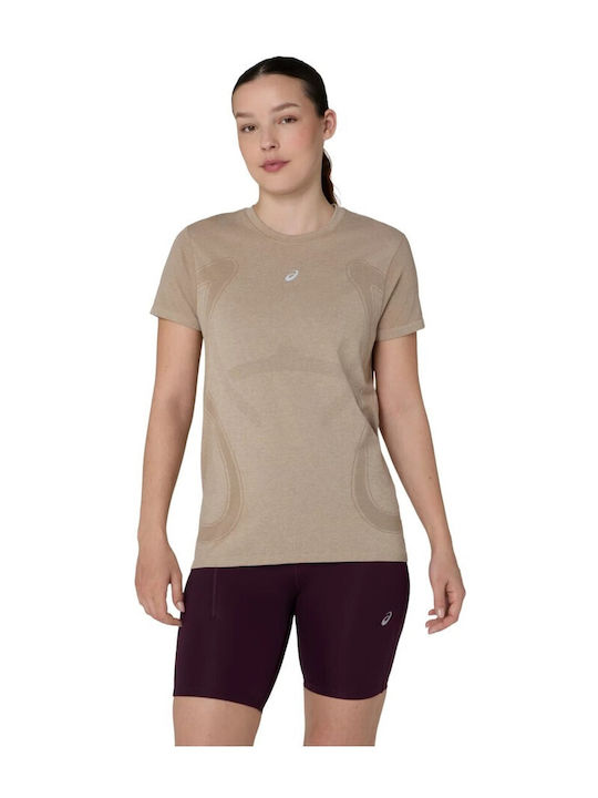 ASICS Road Seamless Ss Women's Blouse Grey