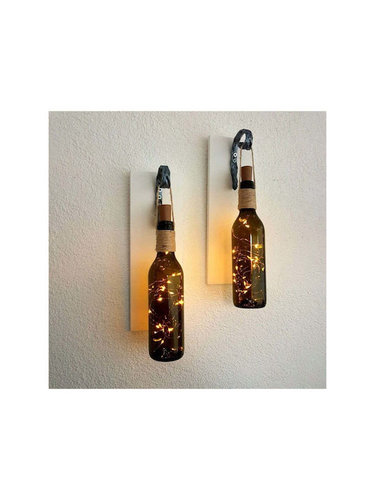 SteweHome Decorative LED Bottle Lamp 2pcs 30x10cm
