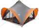 vidaXL Summer Camping Teepee Tent Grey for 6 Pe...
