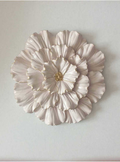 SteweHome Handmade Beige Wall Decor 25x25cm