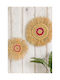 SteweHome Wall Decor Handmade Pink Wooden 2 Pieces
