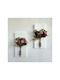 SteweHome Wall Decor Pink Wooden 30x14cm 2 Pieces