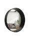 BD art Wall Mirror with Black Wooden Frame Diameter 50cm