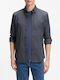 Long Sleeve Regular Fit Checked Navy Blue Shirt
