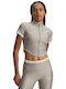 Damen Sportliche Strickjacke Beige