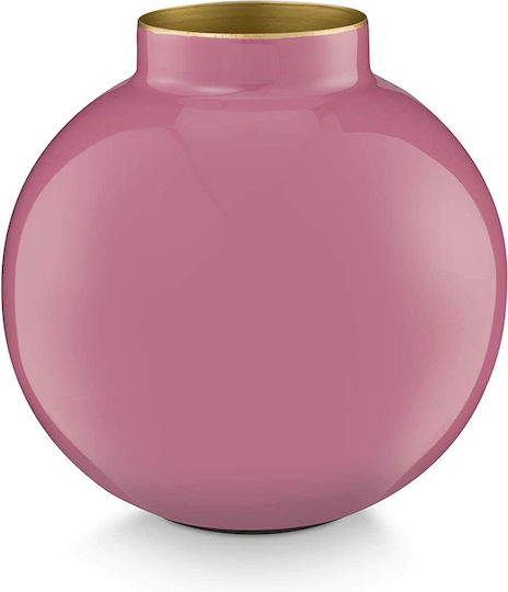 PiP Studio Dekorative Metallische Vase Rosa