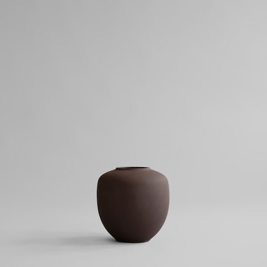 101 Copenhagen Decorative Ceramic Vase Medio Brown 30x30xH30cm