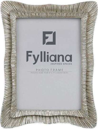 Fylliana Fotorahmen Kunststoff mit Silbernem Rahmen