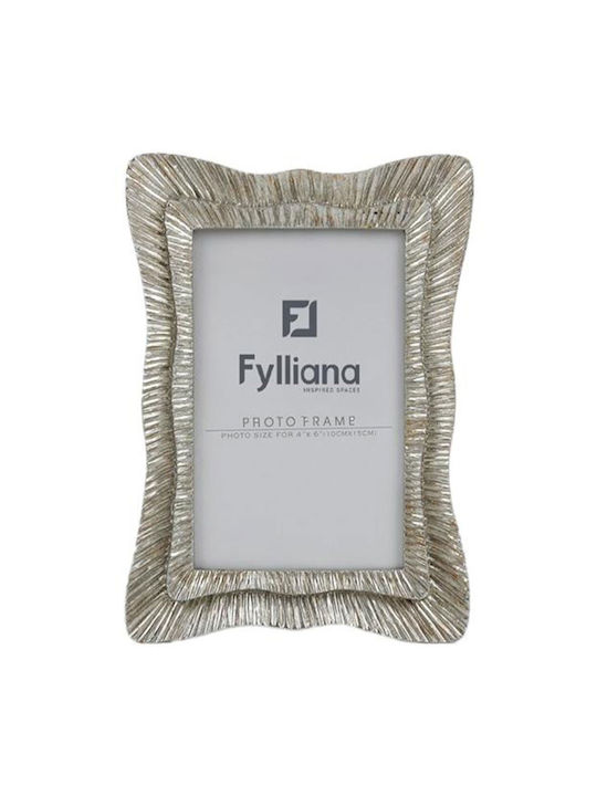 Fylliana Κορνίζα Πλαστική με Ασημί Πλαίσιο
