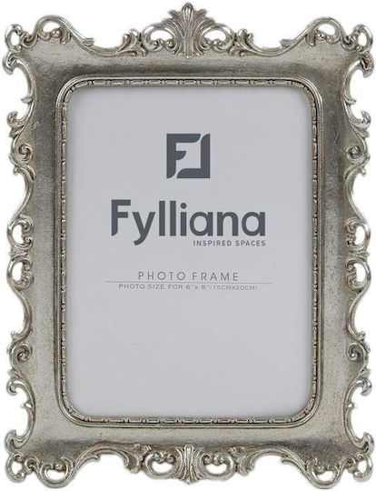 Fylliana Κορνίζα Πλαστική με Ασημί Πλαίσιο