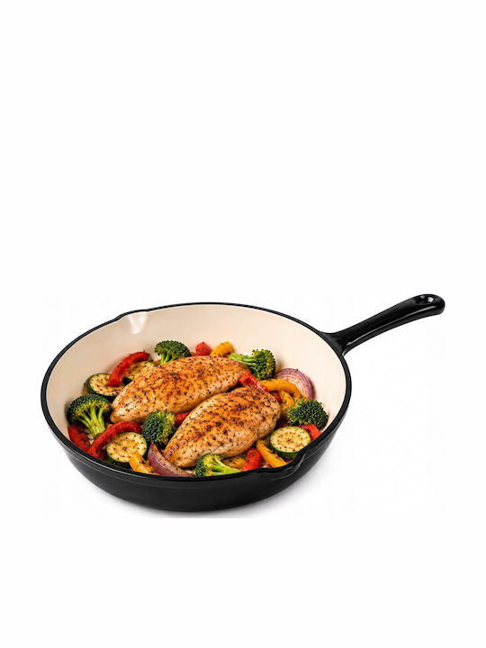 Krisberg Cast Iron Pan with Enamel Coating 30cm