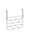 Relaxdays Agățătoare pentru Uși cu 10 Cârlige Metalică 47.5x9cm