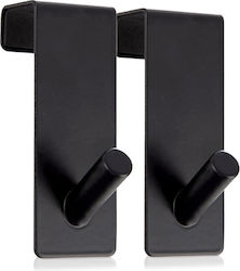 Orion Door Hook Single Slot Metallic 3x5x8 cm 2 Pieces