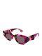 Gucci Ochelari de Soare Pentru Femei cu Ramă din Plastic Violet și Lentile Gri GG2007S 001