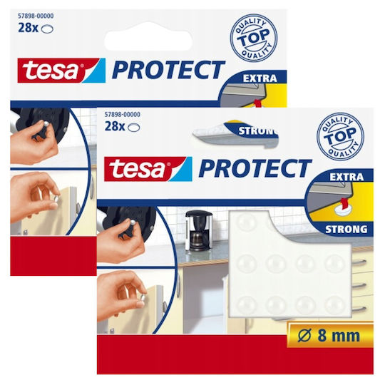 Tesa Fetrușoare Rotunde cu Autocolant și Diametru 8mm 28 Bucăți