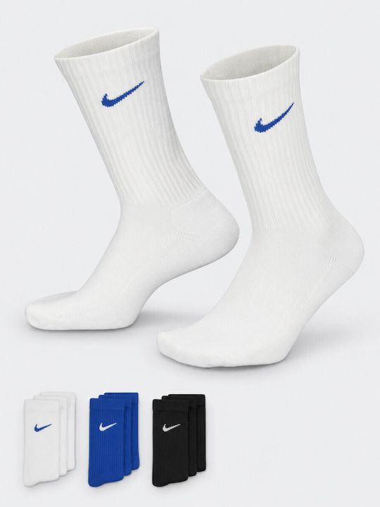 Nike Everyday Running Κάλτσες Πολύχρωμες 3 Ζεύγη
