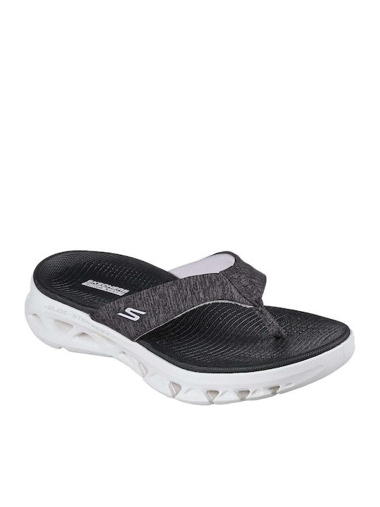 Go Walk Arch Fit, Go Glide Σαγιονάρες σε Μαύρο Χρώμα