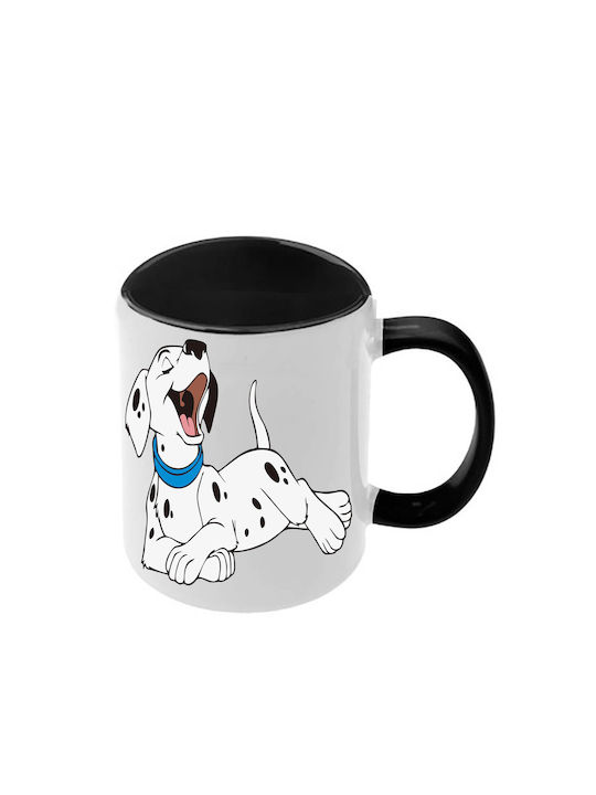 Κούπα Dalmatians Δαλματίας Μαύρη Λαβή Εσωτερικό