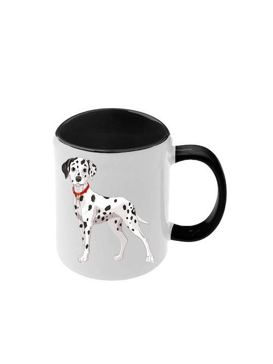 Κούπα Dalmatians Δαλματίας Μαύρη Λαβή Εσωτερικό