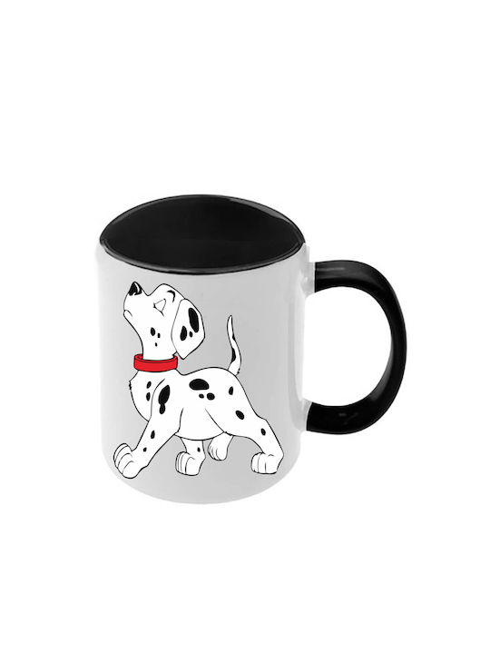Κούπα Dalmatians Δαλματίας Μαύρη Λαβή Εσωτερικό