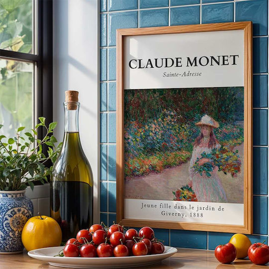 Poster Claude Monet Jeune Fille Dans Le Jardin De Giverny Art101 40cm X 50cm-56051pd156700